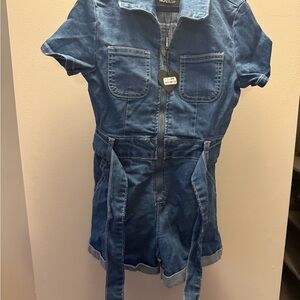 Fashion Nova Kids Denim Romper